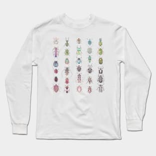 Beetles in a rainbow of colors Long Sleeve T-Shirt